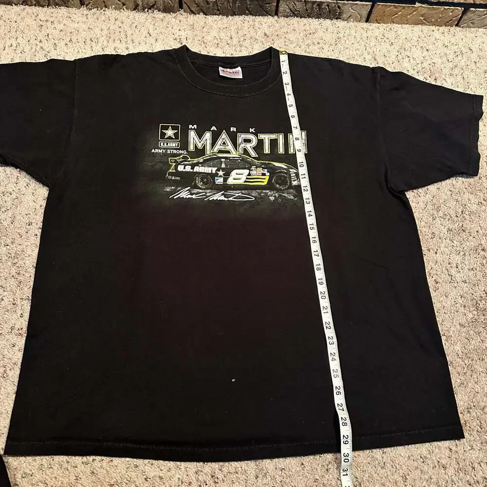 Chase Authentics NASCAR Mark Martin #8 U.S. Army Black Tee